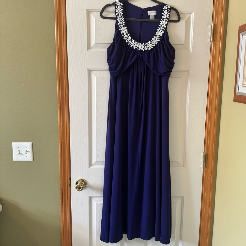 Soft‎ Surroundings Jeweled Neckline Maxi Dress